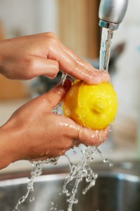 cleaning with lemon